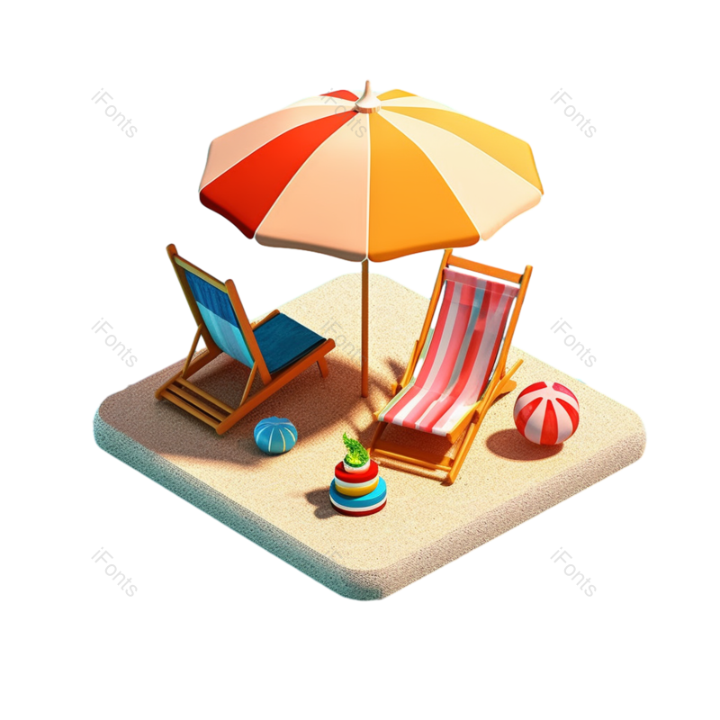 科技图片,夏天元素,海洋PNG,椅子免抠素材